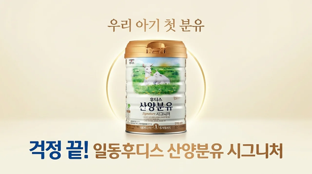 우리 아이 첫 분유, 일동후디스 산양분유 시그니처 1단계 고민 끝!
