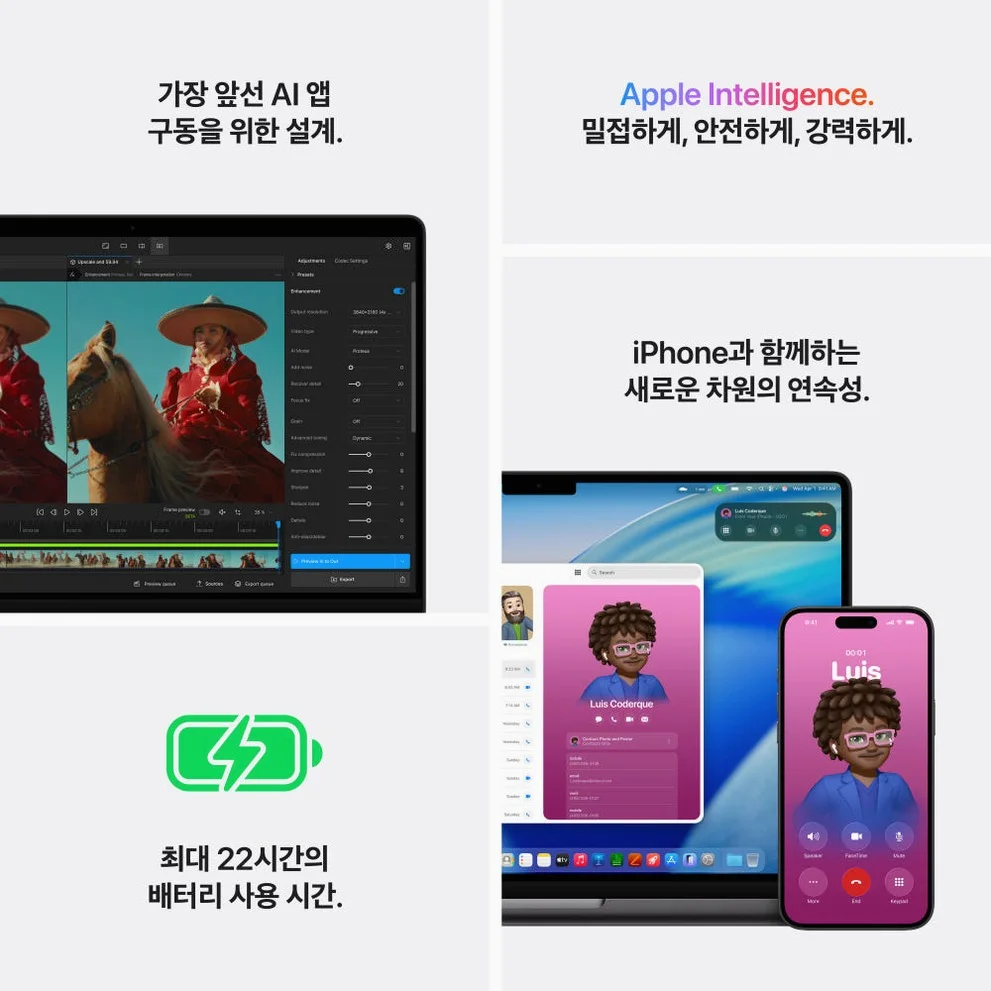 애플 맥북프로 14 M5 Pro CPU 15코어 GPU 16코어 24GB, 2TB, 스페이스 블랙 상세 이미지 4