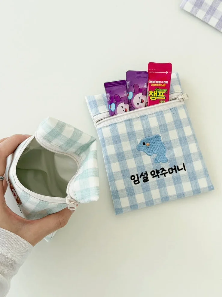 미니보냉파우치 이름자수 방수 어린이집 유치원 이름자수 약 간식 이유식 상세 이미지 6